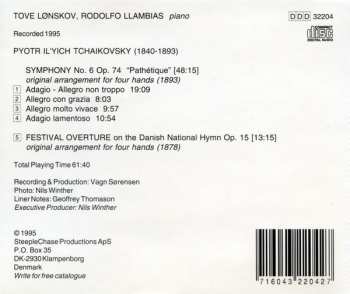 CD Pyotr Ilyich Tchaikovsky: Symphony No. 6 "Pathétique" - Festival Overture (Original Versions For Piano Duets)  324459