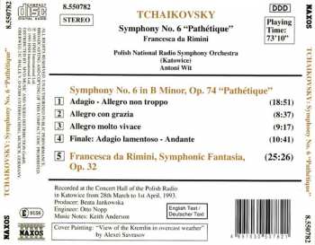 CD Pyotr Ilyich Tchaikovsky: Symphony No. 6 "Pathétique" / Francesca Da Rimini 280593
