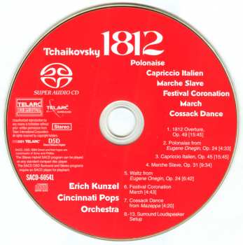 SACD Pyotr Ilyich Tchaikovsky: Tchaikovsky 1812 Overture (New DSD Recording) 282783