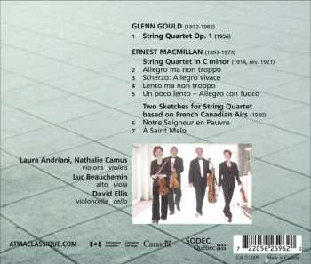 CD Quatuor Alcan: Glenn Gould - Ernest Macmillan - String Quartets 372982