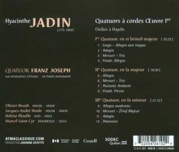 CD Quatuor Franz Joseph: Hyacinthe Jadin - Quatuors A Cordes, Op. 1 446287