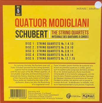 5CD Quatuor Modigliani: Schubert: The String Quartets 480639