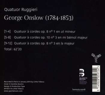 CD Quatuor Ruggieri: Quatuors A Cordes 408102