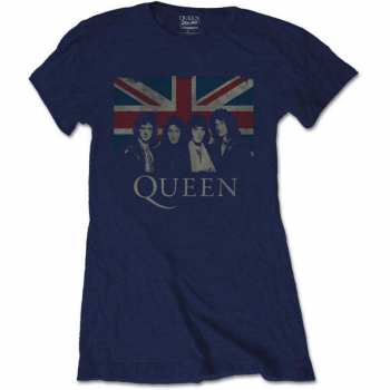 Merch Queen: Dámské Tričko Vintage Union Jack  L