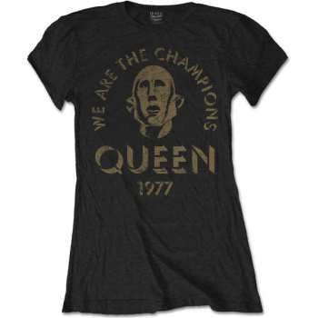 Merch Queen: Queen Ladies T-shirt: We Are The Champions (xxx-large) XXXL