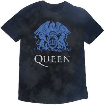 Merch Queen: Queen Kids T-shirt: Blue Crest (wash Collection) (7-8 Years) 7-8 let