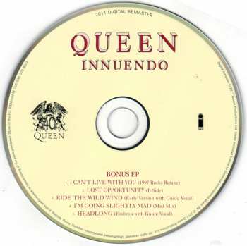 2CD Queen: Innuendo DLX 18034