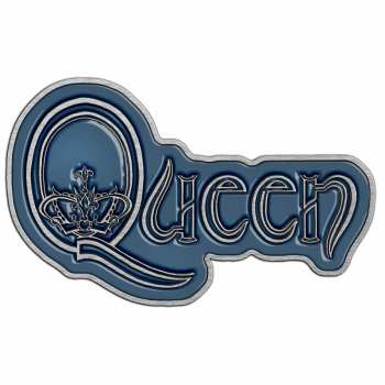 Merch Queen: Placka Logo Queen Ocel