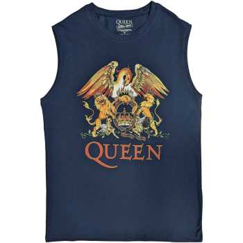 Merch Queen: Queen Unisex Tank T-shirt: Classic Crest (large) L