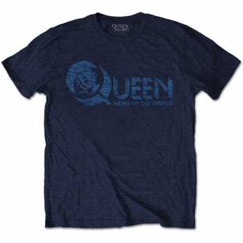Merch Queen: Tričko News Of The World 40th Vintage Logo Queen  M