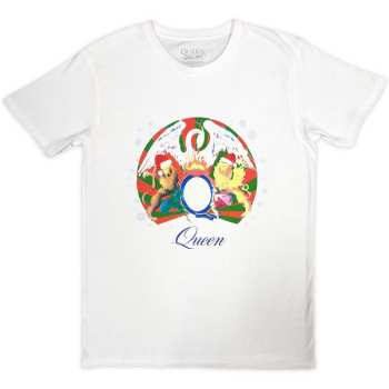 Merch Queen: Queen Unisex T-shirt: Snowflake Crest (xx-large) XXL