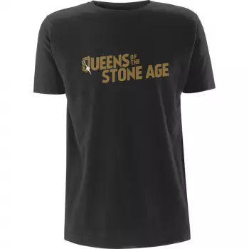 Tričko Text Logo Queens Of The Stone Age (metallic)