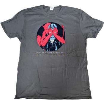 Merch Queens Of The Stone Age: Queens Of The Stone Age Unisex T-shirt: Villains R&l 2017 (back Print) (small) S