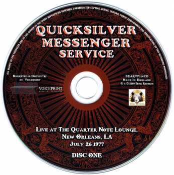 2CD Quicksilver Messenger Service: Live At The Quarter Note Lounge, New Orleans, LA, July 26 1977 279735