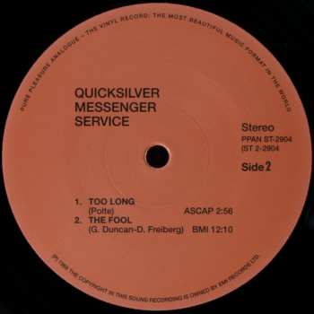 LP Quicksilver Messenger Service: Quicksilver Messenger Service LTD