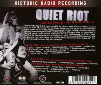 2CD Quiet Riot: Live In Ohio '83 / Texas '84 491170