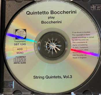 CD Quintetto Boccherini: Quintets, Vol.3 476192