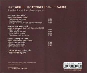 CD Quirine Viersen: Sonatas For Violoncello And Piano 301859