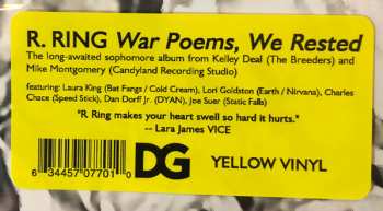 LP R. Ring: War Poems, We Rested LTD | CLR 422056