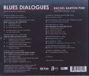 CD Rachel Barton Pine: Blues Dialogues: Music By Black Composers 405524