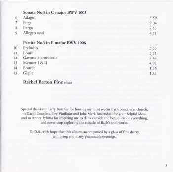 2CD Rachel Barton Pine: Testament (Complete Sonatas And Partitas For Solo Violin) 333219