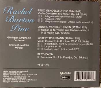 CD Rachel Barton Pine: Violin Concertos / Romances 349565