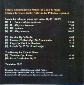 CD Sergei Vasilyevich Rachmaninoff: Music For Cello & Piano  459303