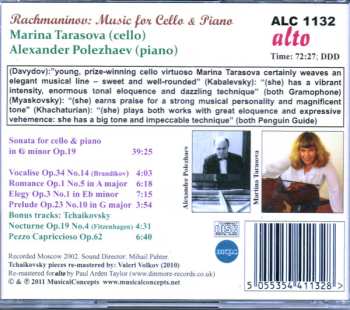 CD Sergei Vasilyevich Rachmaninoff: Music For Cello & Piano  459303