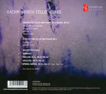 CD Sergei Vasilyevich Rachmaninoff: Cello Works  458978