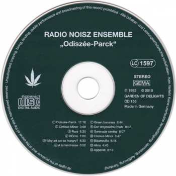 CD Radio Noisz Ensemble: Odiszée Parck 175694