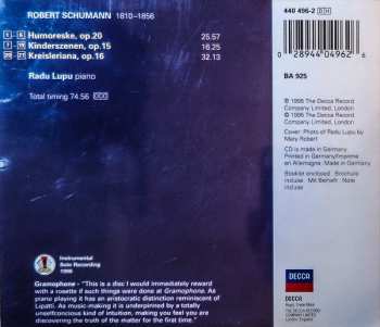 CD Radu Lupu: Kinderszenen • Kreisleriana • Humoreske 44822