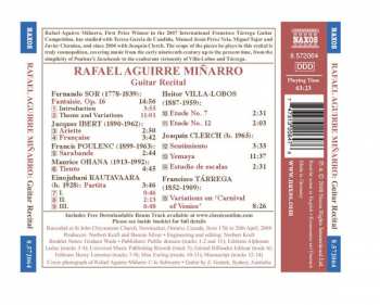 CD Rafael Aguirre: Guitar Recital 337506