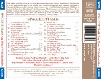 CD Raffaele Calace Plectrum Quintet: Spaghetti Rag (Rag Music With Mandolins) 301517