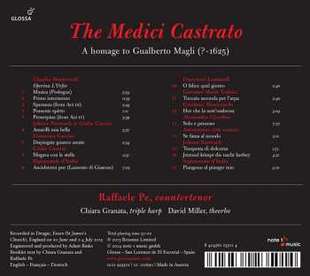 CD Raffaele Pe: The Medici Castrato (A Homage To Gualberto Magli) 288738