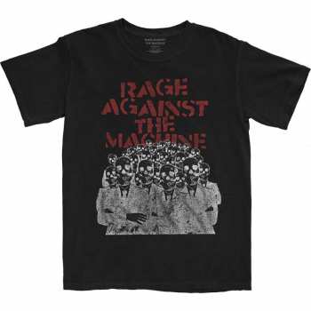 Merch Rage Against The Machine: Tričko Crowd Masks XXL