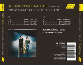CD Rahel Rilling: Pure Bach Six Violin Sonatas 445629