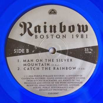 LP Rainbow: Boston 1981 LTD | CLR 393914