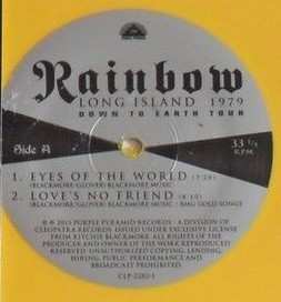 2LP Rainbow: Long Island 1979 Down To Earth Tour LTD | CLR 404484