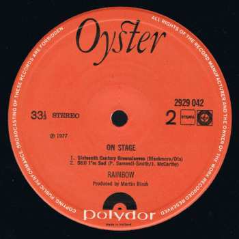 2LP Rainbow: On Stage