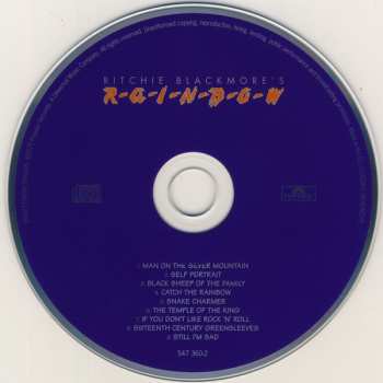 CD Rainbow: Ritchie Blackmore's Rainbow 30657