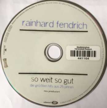 CD Rainhard Fendrich: So Weit So Gut - Die Größten Hits Aus 25 Jahren 190181