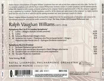 CD Ralph Vaughan Williams: A London Symphony / Symphony No. 8 320526