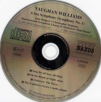 CD Ralph Vaughan Williams: A Sea Symphony (Symphony No. 1) 326785