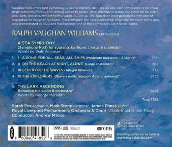 CD Ralph Vaughan Williams: A Sea Symphony · The Lark Ascending 292317