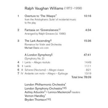 CD Ralph Vaughan Williams: An Introduction To Ralph Vaughan Williams 469697