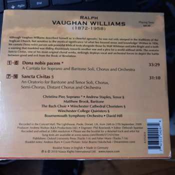 CD Ralph Vaughan Williams: Dona Nobis Pacem (Cantata) / Sancta Civitas (Oratorio) 330859