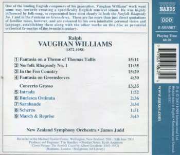 CD Ralph Vaughan Williams: Fantasia On Greensleeves • Fantasia On A Theme Of Thomas Tallis • Norfolk Rhapsody No. 1 • Concerto Grosso 294177