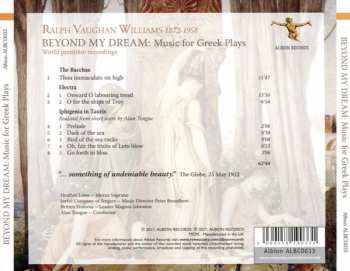 CD Ralph Vaughan Williams: Beyond My Dream: Music For Greek Plays 389335