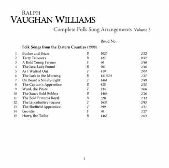 CD Ralph Vaughan Williams: Folk Songs Volume 3 419779
