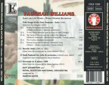 CD Ralph Vaughan Williams: Early And Late Works - World Premiere Recordings 391655